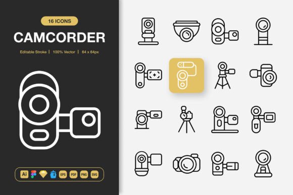 Camcorder Icons Graphics