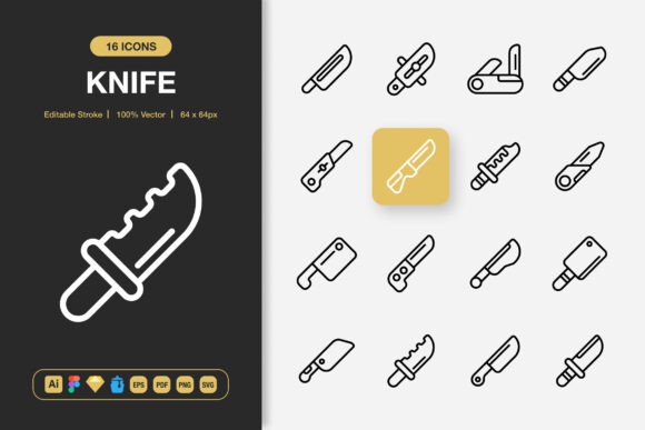 Knife Icons: Graphics for Every Project