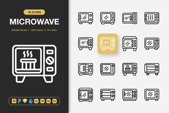 Microwave Icons: Graphics for Every Project