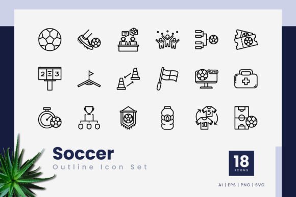 Soccer Outline Icons Review